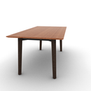 Voodoo 36" x 72" Rectangle Cafe Table HPL Top with Matching 3MM PVC Knife Edge