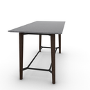 Voodoo 36" x 72" Rectangle Bar Table HPL Top with Matching 3MM PVC Knife Edge