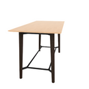 Voodoo 36" x 72" Rectangle Bar Table HPL Top with Matching 3MM PVC Knife Edge