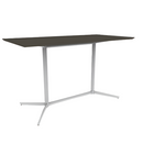 Vaux 36 x 72" Rectangle Bar Table HPL Top with Knife Edge Glides 42"H