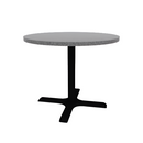 Proof 36" Dia Round Pedestal Cafe Table with X-Base HPL Top