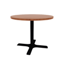 Proof 36" Dia Round Pedestal Cafe Table with X-Base HPL Top