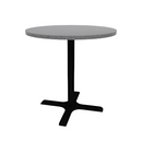 Proof 36" Round Pedestal Counter Table with X-Base HPL Top