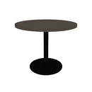 Proof 36" Dia Round Pedestal Cafe Table with Round Steel Base HPL Top