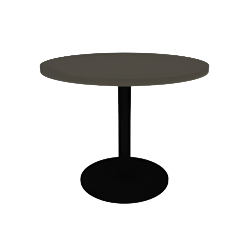 Proof 36" Dia Round Pedestal Cafe Table with Round Steel Base HPL Top