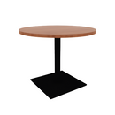 Proof 36" Dia Round Pedestal Cafe Table with Square Steel Base HPL Top