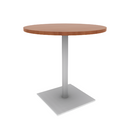 Proof 36" Round Pedestal Counter Table with Square Steel Base HPL Top