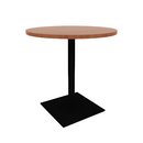 Proof 36" Round Pedestal Counter Table with Square Steel Base HPL Top