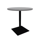 Proof 36" Round Pedestal Counter Table with Square Steel Base HPL Top