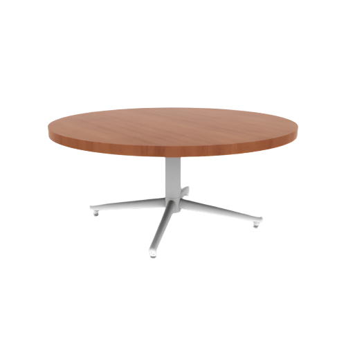 Vaux 36" Round Occassional Table HPL Top with Square Edge Glides 16"H