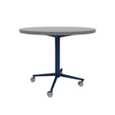 Vaux 36" Round Cafe Table HPL Top with Square Edge Casters 30"H