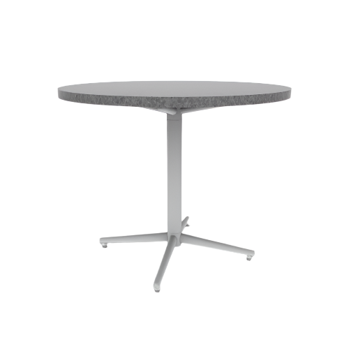 Vaux 36" Round Cafe Table HPL Top with Square Edge Glides 30"H
