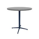 Vaux 36" Round Conference Table HPL Top with Square Edge Glides 36"H