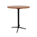 Vaux 36" Round Bar Table HPL Top with Square Edge Glides 42"H