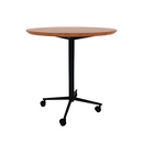 Vaux 36" Round Conference Table HPL Top with Knife Edge Casters 36"H