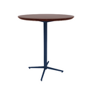 Vaux 36" Round Bar Table HPL Top with Knife Edge Glides 42"H