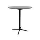 Vaux 36" Round Bar Table HPL Top with Knife Edge Glides 42"H