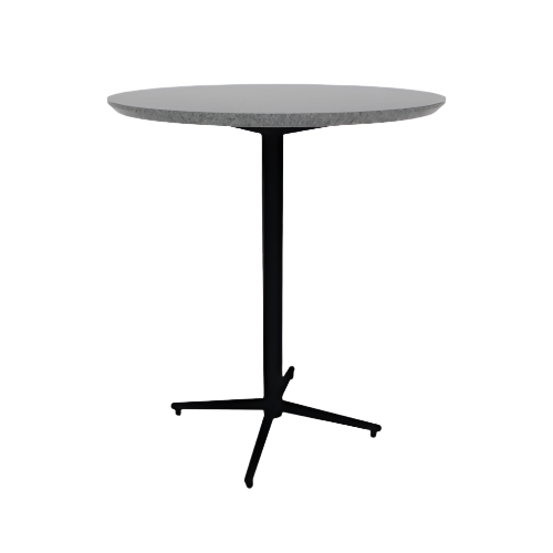 Vaux 36" Round Bar Table HPL Top with Knife Edge Glides 42"H