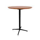 Vaux 36" Round Bar Table HPL Top with Knife Edge Glides 42"H
