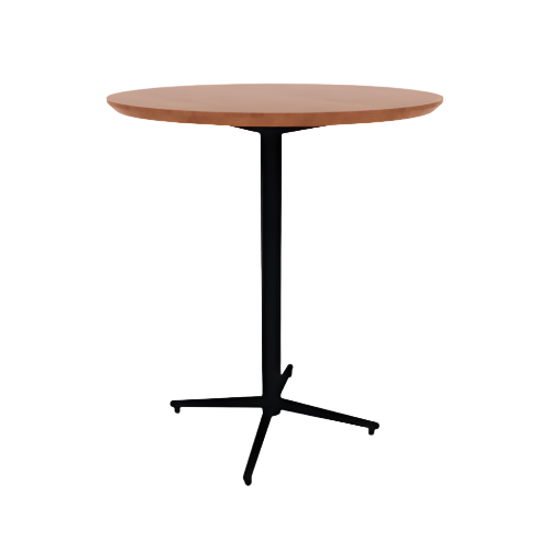 Vaux 36" Round Bar Table HPL Top with Knife Edge Glides 42"H