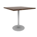 Proof 36" Square Pedestal Counter Table with Round Base HPL Top