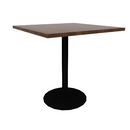 Proof 36" Square Pedestal Counter Table with Round Base HPL Top