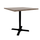 Proof 36" Square Pedestal Counter Table with X-Base HPL Top