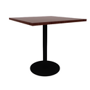Proof 36" Square Pedestal Counter Table with Round Steel Base HPL Top