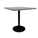 Proof 36" Square Pedestal Counter Table with Round Steel Base HPL Top