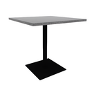 Proof 36" Square Pedestal Counter Table with Square Steel Base HPL Top