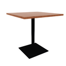 Proof 36" Square Pedestal Counter Table with Square Steel Base HPL Top