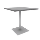 Proof 36" Square Pedestal Counter Table with Square Steel Base HPL Top