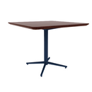 Vaux 36" Rounded Square Cafe Table HPL Top with Knife Edge Glides 30"H