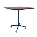 Vaux 36" Rounded Square Conference Table HPL Top with Knife Edge Casters 36"H
