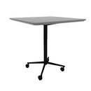 Vaux 36" Rounded Square Conference Table HPL Top with Knife Edge Casters 36"H