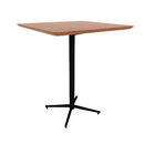 Vaux 36" Rounded Square Bar Table HPL Top with Knife Edge Glides 42"H