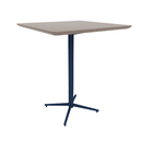 Vaux 36" Rounded Square Bar Table HPL Top with Knife Edge Glides 42"H