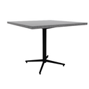 Vaux 36" Square Cafe Table HPL Top with Square Edge Glides 30"H