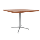 Vaux 36" Square Cafe Table HPL Top with Square Edge Glides 30"H