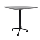 Vaux 36" Square Bar Table HPL Top with Square Edge Casters 42"H