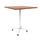 Vaux 36" Square Bar Table HPL Top with Square Edge Casters 42"H
