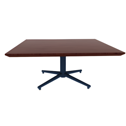 Vaux 36" Square Occassional Table HPL Top with Knife Edge Glides 16"H