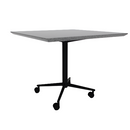 Vaux 36" Square Cafe Table HPL Top with Knife Edge Casters 30"H