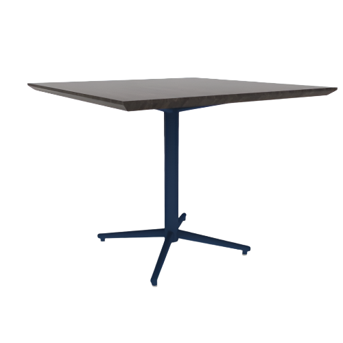 Vaux 36" Square Cafe Table HPL Top with Knife Edge Glides 30"H