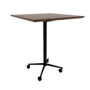 Vaux 36" Square Bar Table HPL Top with Knife Edge Casters 42"H