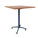 Vaux 36" Square Bar Table HPL Top with Knife Edge Casters 42"H