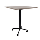 Vaux 36" Square Bar Table HPL Top with Knife Edge Casters 42"H
