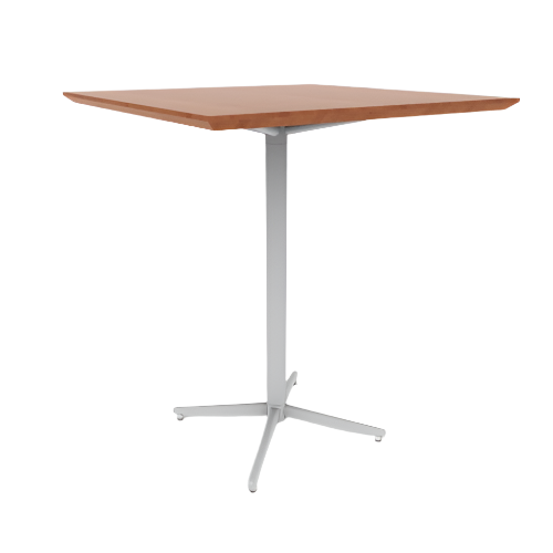 Vaux 36" Square Bar Table HPL Top with Knife Edge Glides 42"H
