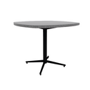 Vaux 36" Squircle Cafe Table HPL Top with Square Edge Glides 30"H