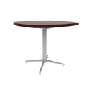 Vaux 36" Squircle Cafe Table HPL Top with Square Edge Glides 30"H